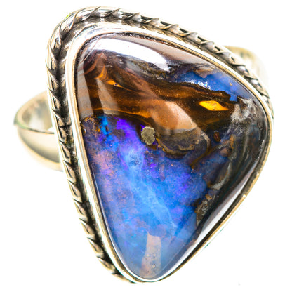 Boulder Opal 925 Sterling Silver Ring Size 9 (925 Sterling Silver) RING137301