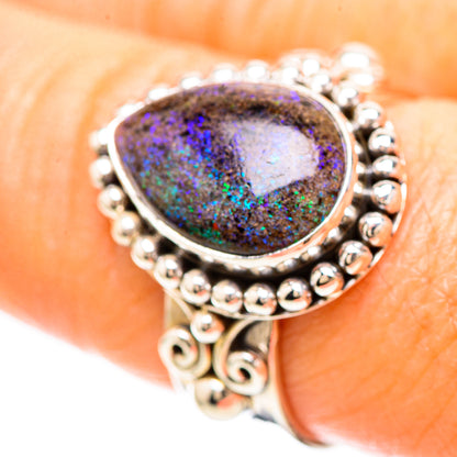 Andamooka Opal Ring Size 8.25 (925 Sterling Silver) RING136992