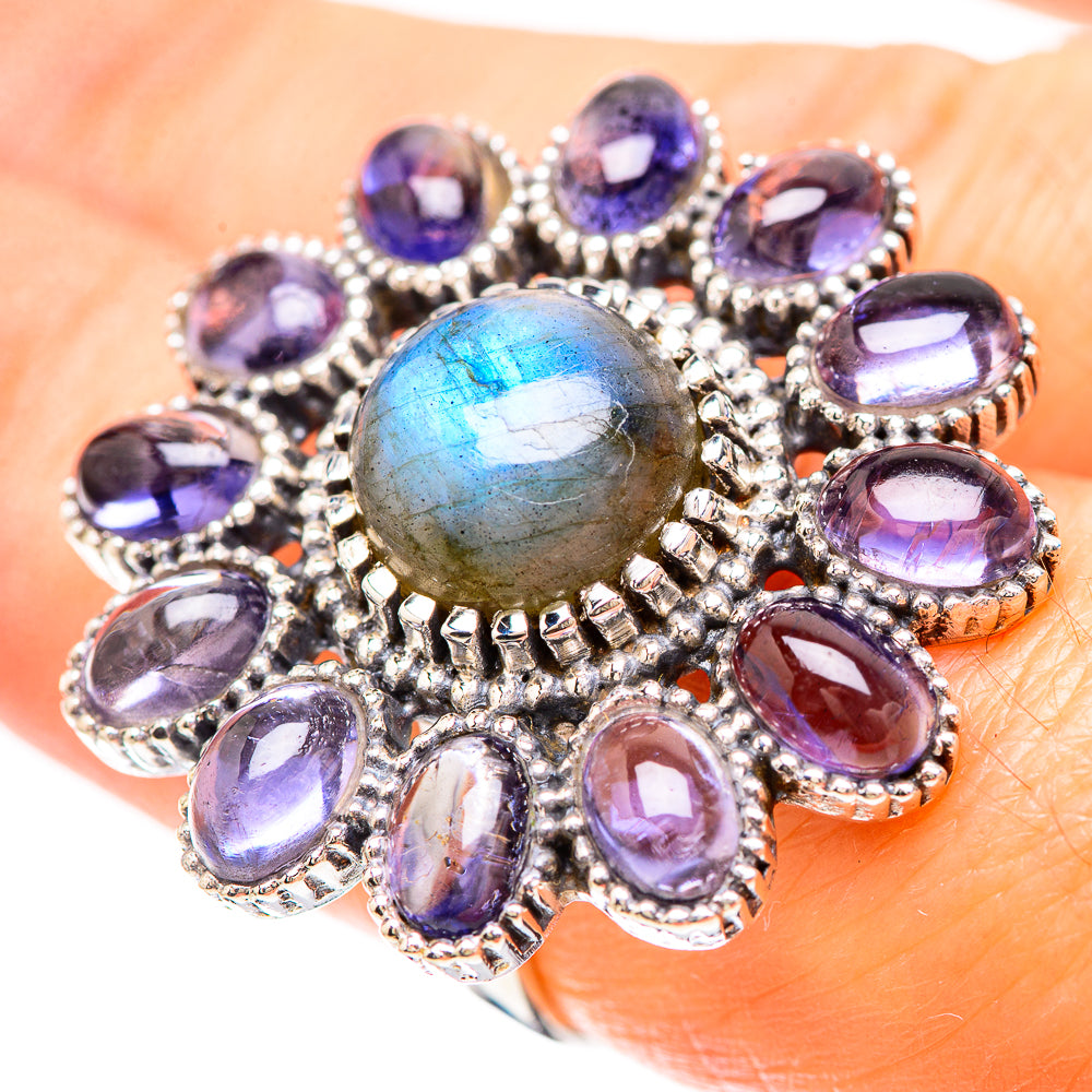 Large Labradorite, Tanzanite Ring Size 7 (925 Sterling Silver) RING137129