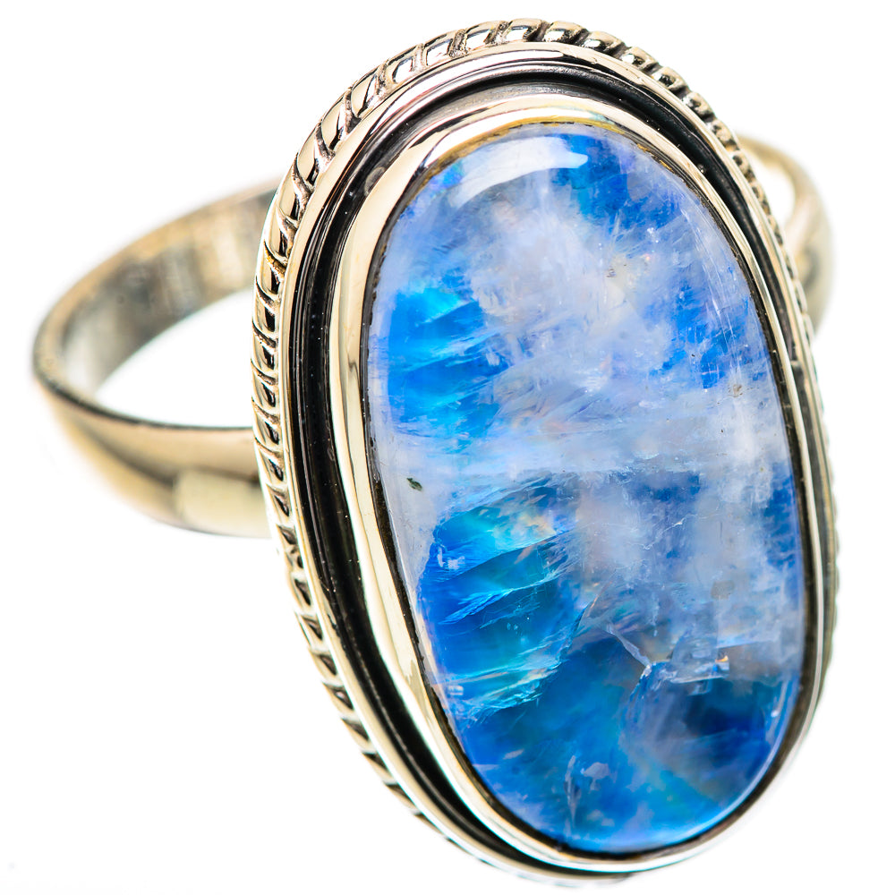 Large Rainbow Moonstone Ring Size 11 (925 Sterling Silver) RING135898