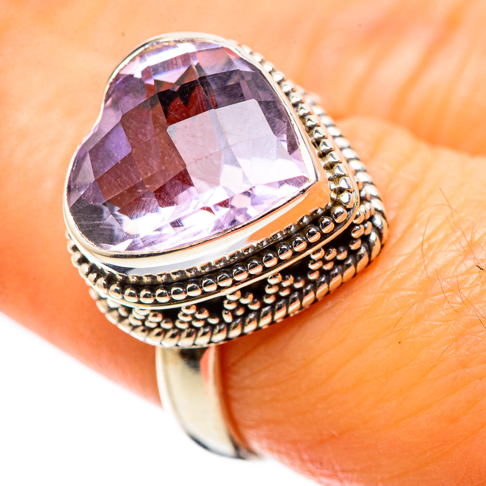 Ana Silver Co Faceted Amethyst Ring Size 7.5 (925 Sterling Silver)