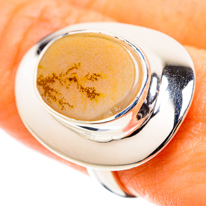Scenic Dendritic Agate Ring Size 8 (925 Sterling Silver) RING135283