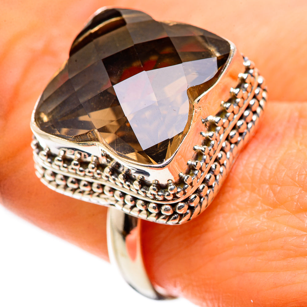 Ana Silver Co Large Smoky Quartz Ring Size 9 (925 Sterling Silver)