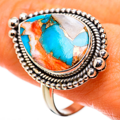 Spiny Oyster Turquoise Ring Size 11.75 (925 Sterling Silver) RING134634