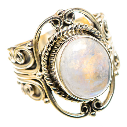 Rainbow Moonstone 925 Sterling Silver Ring Size 6.75 (925 Sterling Silver) RING137393