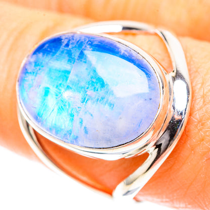Rainbow Moonstone 925 Sterling Silver Ring Size 9 (925 Sterling Silver) RING137203