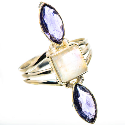 Rainbow Moonstone, Tanzanite Ring Size 10 (925 Sterling Silver) RING134818