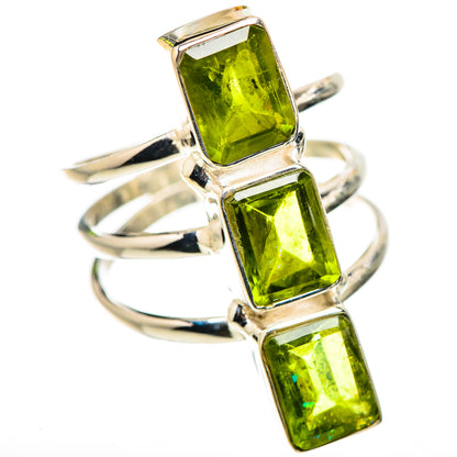 Large Peridot Ring Size 8.5 (925 Sterling Silver) RING135768