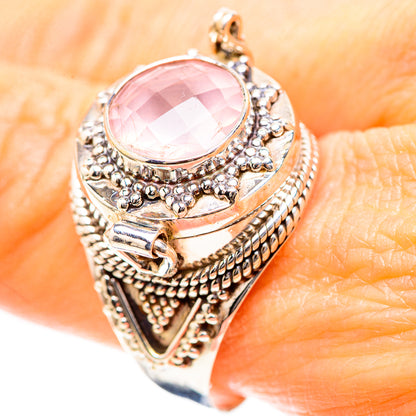 Poison Rose Quartz 925 Sterling Silver Ring Size 11 (925 Sterling Silver) RING137316