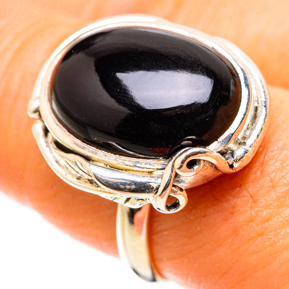 Ana Silver Co Black Onyx Ring Size 8 (925 Sterling Silver)