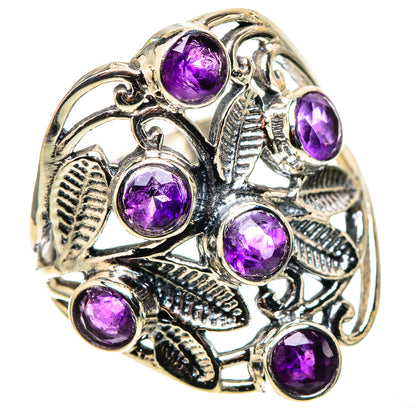 Faceted Amethyst 925 Sterling Silver Ring Size 8 (925 Sterling Silver) RING137680