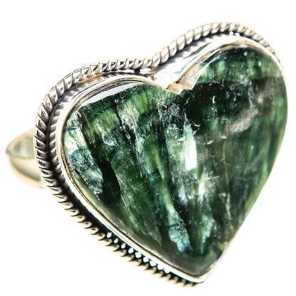 Large Seraphinite Ring Size 9.5 (925 Sterling Silver) RING136919