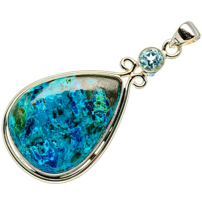 Shattuckite Pendant 2 1/4"  (925 Sterling Silver) PD37163