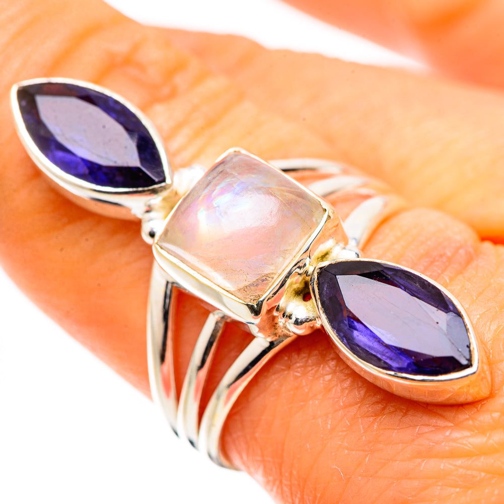 Ana Silver Co Rainbow Moonstone, Tanzanite Ring Size 8.25 (925 Sterling Silver)