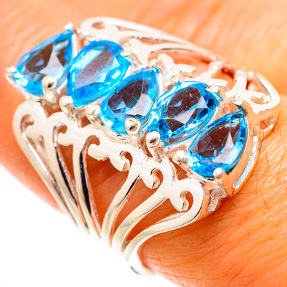 Blue Topaz Ring Size 8 (925 Sterling Silver) RING134883