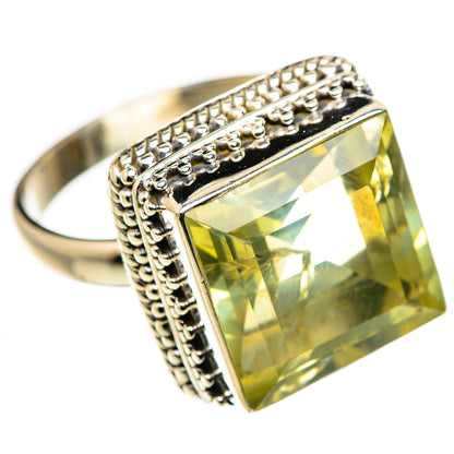 Faceted Citrine Ring Size 11.75 (925 Sterling Silver) RING134618
