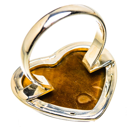 Large Tiger Eye Ring Size 9 (925 Sterling Silver) RING135355