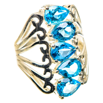 Ana Silver Co Blue Topaz Ring Size 7.25 (925 Sterling Silver)