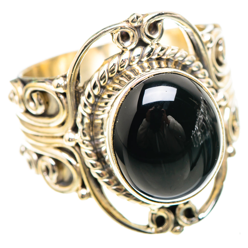 Black Onyx 925 Sterling Silver Ring Size 7.5 (925 Sterling Silver) RING137220