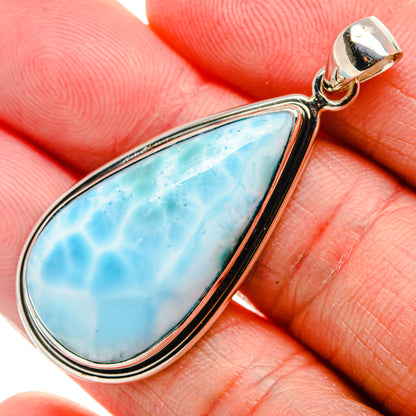 Larimar Pendant 1 7/8" (925 Sterling Silver) PD36988