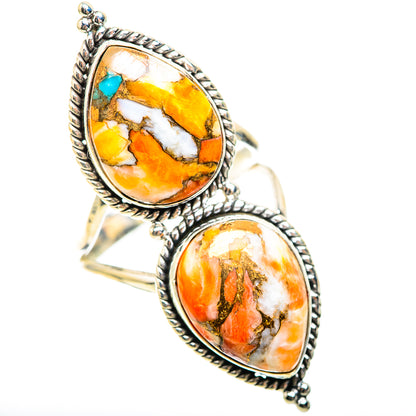 Large Spiny Oyster Turquoise Ring Size 10.75 (925 Sterling Silver) RING136348