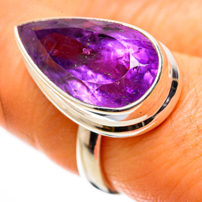 Ana Silver Co Faceted Amethyst Ring Size 7.25 (925 Sterling Silver)