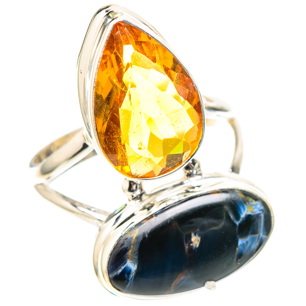 Large Pietersite, Citrine Ring Size 10 (925 Sterling Silver) RING136743