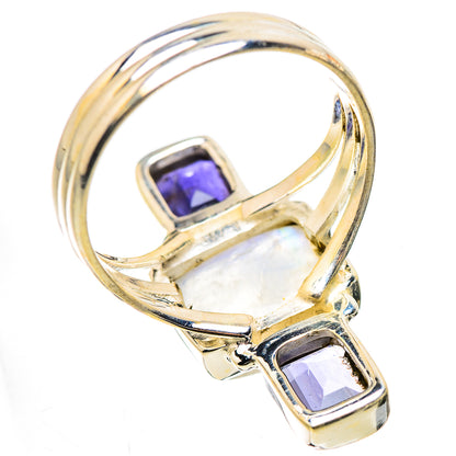 Rainbow Moonstone, Tanzanite Ring Size 10 (925 Sterling Silver) RING135489