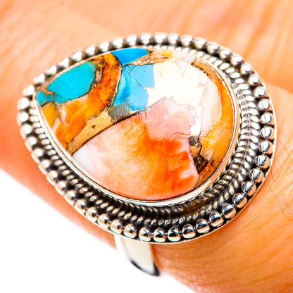 Ana Silver Co Spiny Oyster Turquoise Ring Size 7 (925 Sterling Silver)