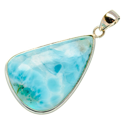 Larimar Pendant 1 7/8" (925 Sterling Silver) PD37406