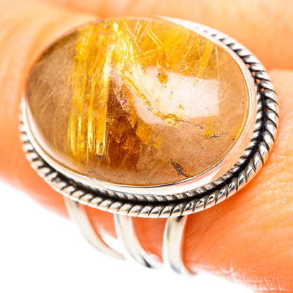 Large Rutilated Quartz Ring Size 8.75 (925 Sterling Silver) RING136525