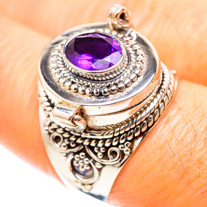 Poison Faceted Amethyst 925 Sterling Silver Ring Size 8 (925 Sterling Silver) RING137495
