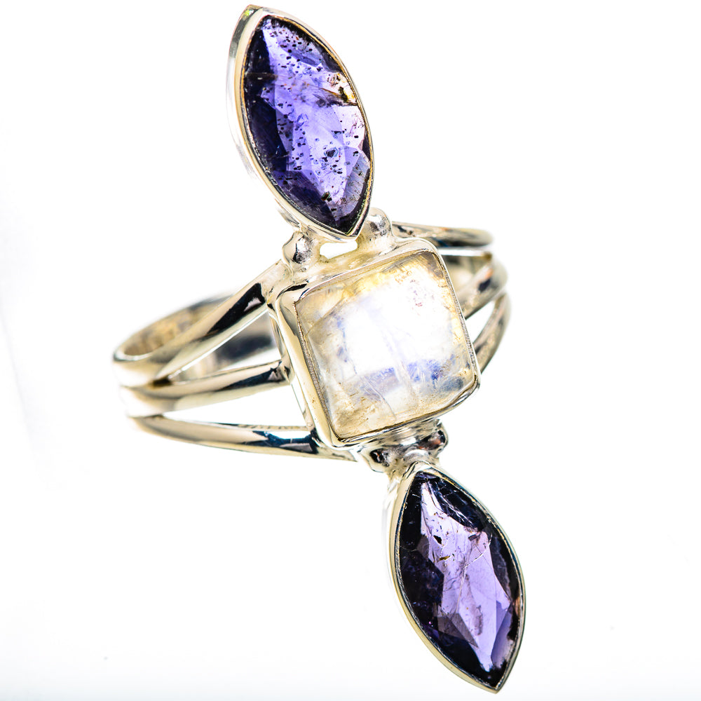 Rainbow Moonstone, Tanzanite Ring Size 9.75 (925 Sterling Silver) RING135828