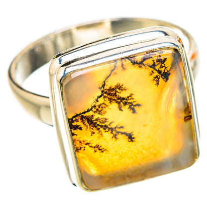 Scenic Dendritic Agate Ring Size 9 (925 Sterling Silver) RING135665