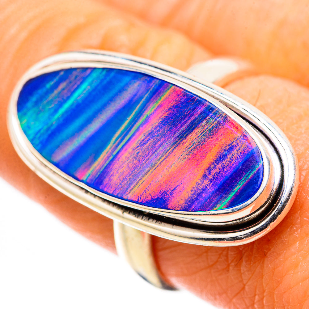 Aura Opal Ring Size 8.25 (925 Sterling Silver) RING135621
