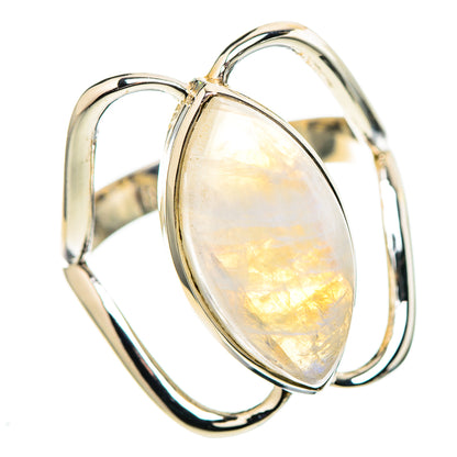 Rainbow Moonstone Ring Size 8.25 (925 Sterling Silver) RING136577