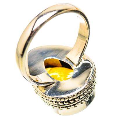 Ana Silver Co Faceted Citrine Ring Size 7.5 (925 Sterling Silver)
