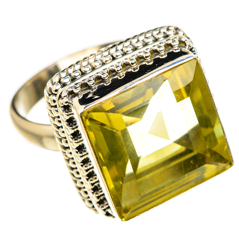 Faceted Citrine Ring Size 8.25 (925 Sterling Silver) RING134779