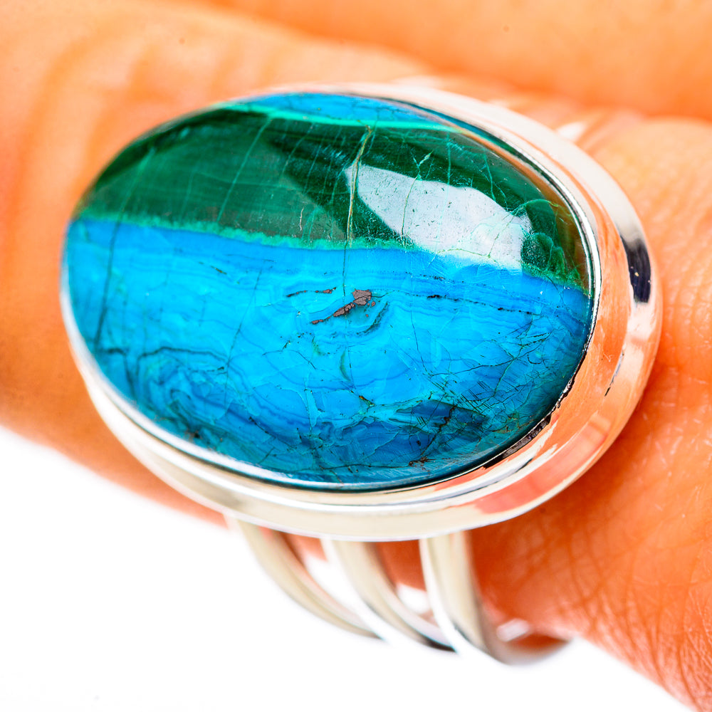 Malachite In Chrysocolla Ring Size 9.5 (925 Sterling Silver) RING135184