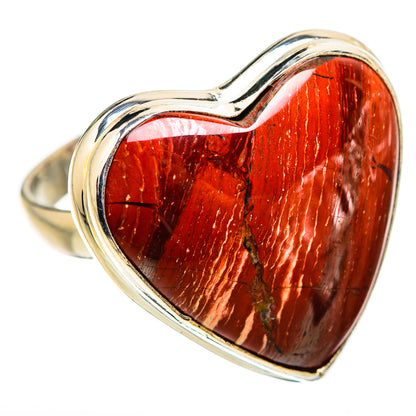 Large Red Jasper Ring Size 10.75 (925 Sterling Silver) RING135559