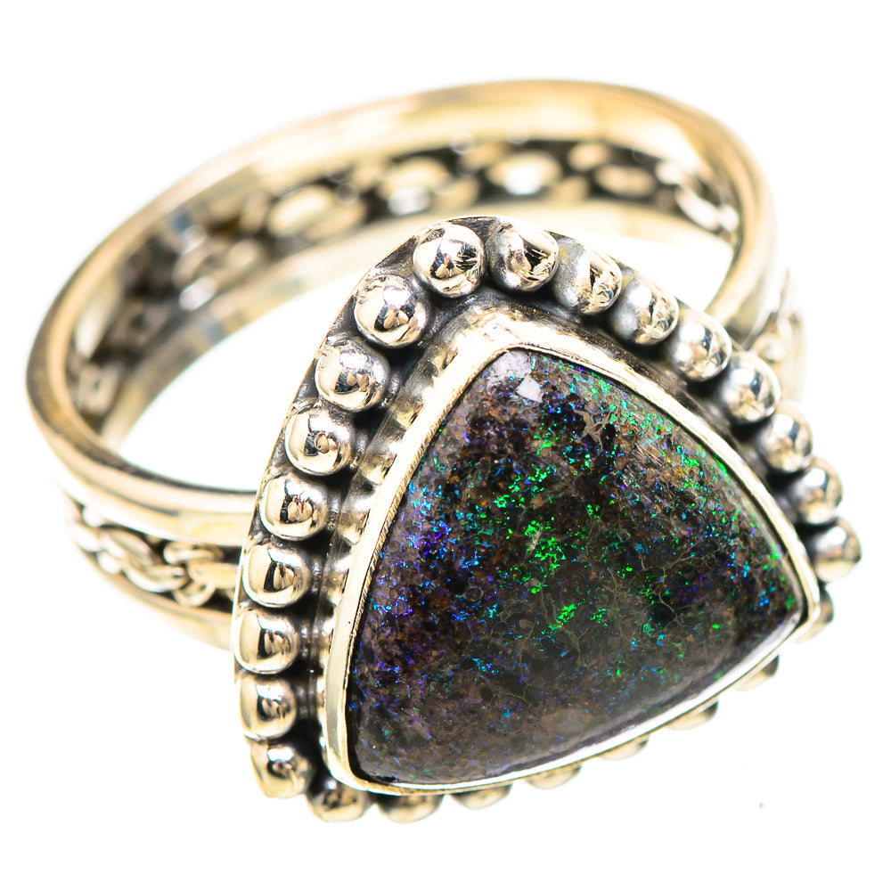 Andamooka Opal 925 Sterling Silver Ring Size 7.25 (925 Sterling Silver) RING137231