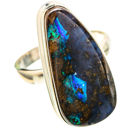 Large Boulder Opal 925 Sterling Silver Ring Size 10 (925 Sterling Silver) RING137332