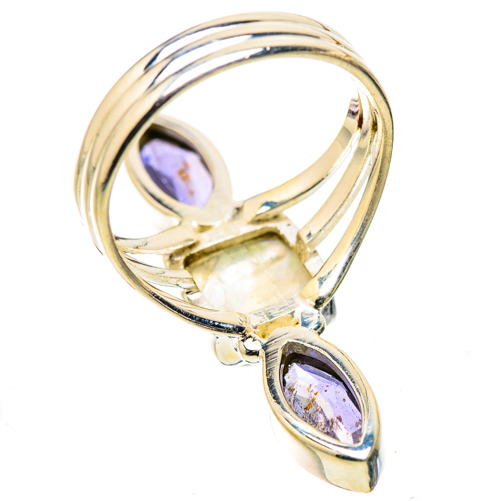 Ana Silver Co Rainbow Moonstone, Tanzanite Ring Size 8.25 (925 Sterling Silver)