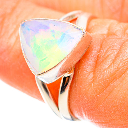 Aura Opal 925 Sterling Silver Ring Size 6.5 Ana Co R136326