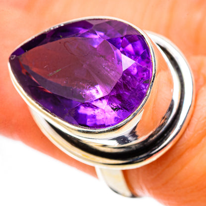 Ana Silver Co Faceted Amethyst Ring Size 6.25 (925 Sterling Silver)