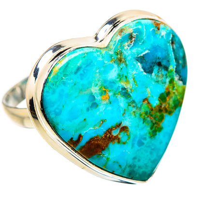 Large Chrysocolla Ring Size 12 (925 Sterling Silver) RING135792