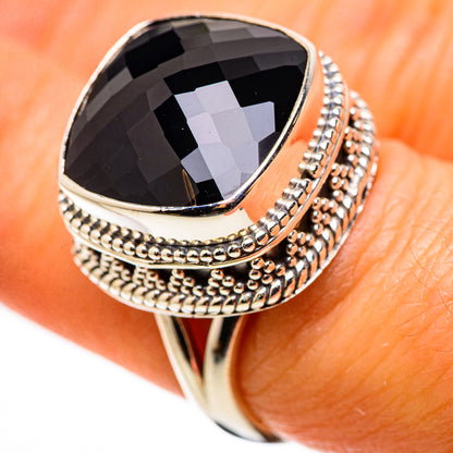 Black Onyx Ring Size 7.25 (925 Sterling Silver) RING134588