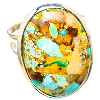 Large Blue Copper Composite Turquoise Ring Size 11.5 (925 Sterling Silver) RING136357