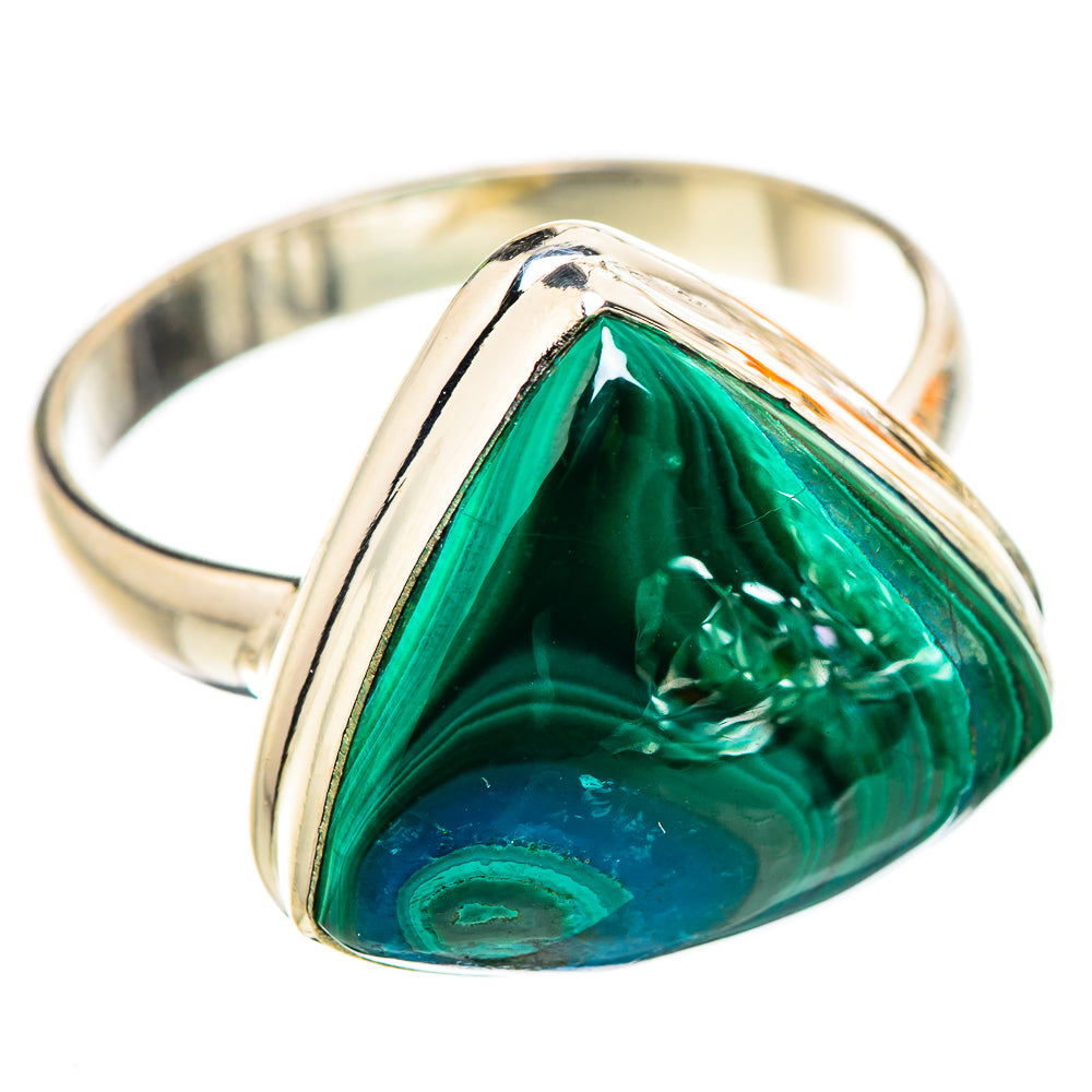 Malachite In Chrysocolla Ring Size 12 (925 Sterling Silver) RING135693