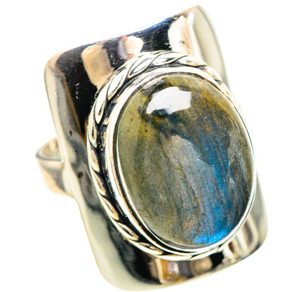 Labradorite Ring Size 7.75 (925 Sterling Silver) RING136465